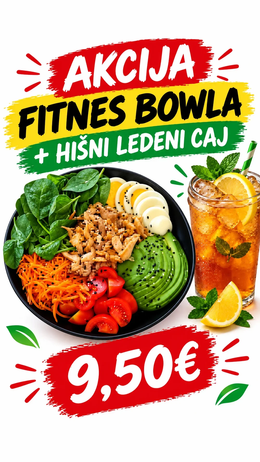 Fitness bowla meni