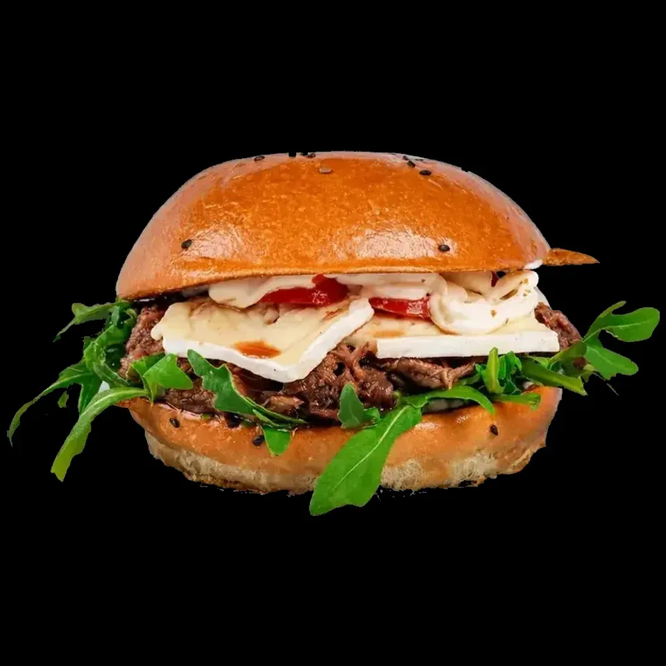 Pulled beef burger